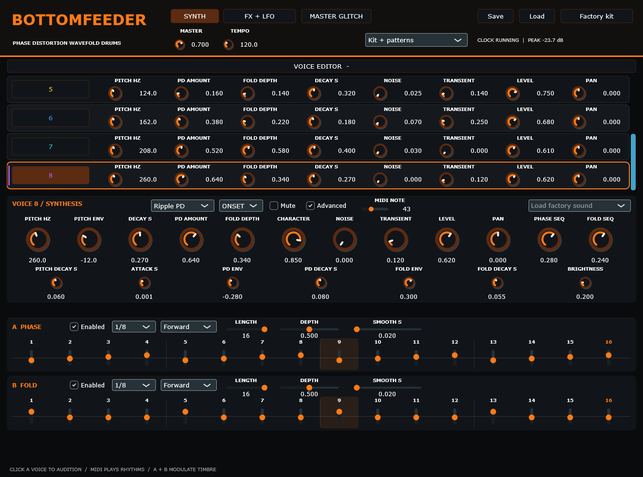 BOTTOMFEEDER interface
