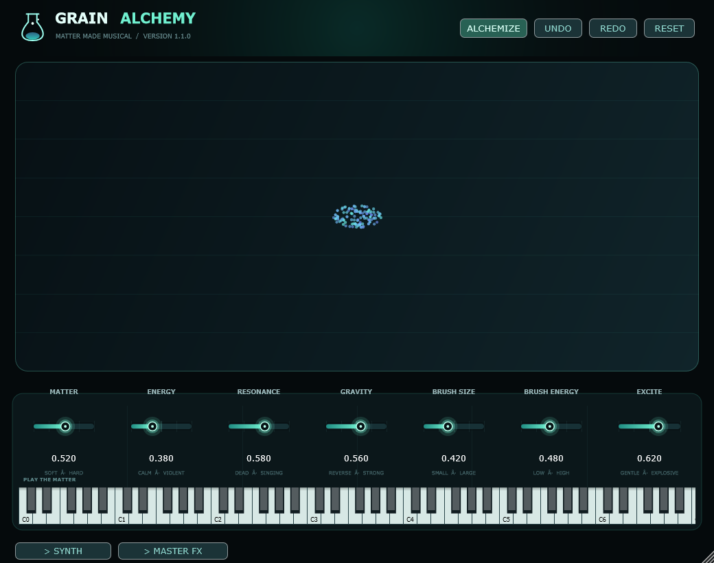 Grain Alchemy interface